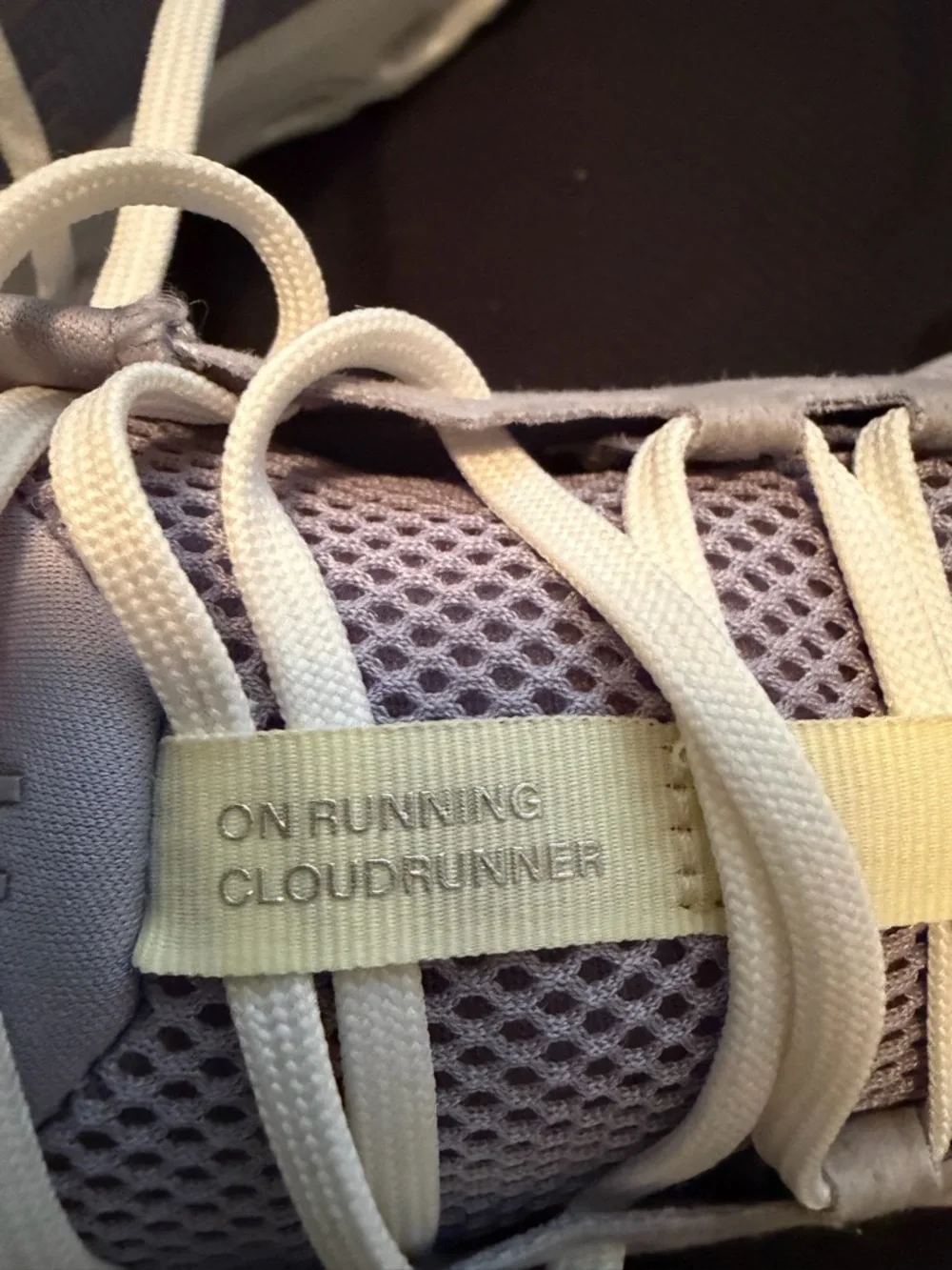 On Cloud 2  Running Women's Cloud Sneakers in Lavender with Cream Accents - Picture 2 of 15